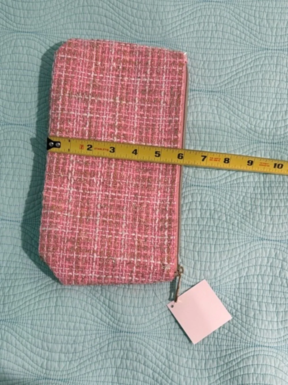 Tweed Makeup Zipper Pouch